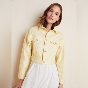 NWT Edwin Sia Cropped Denim Jacket (Anthropologie)